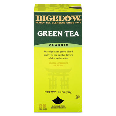 Bigelow Single Flavor Tea  Green  28 Bags Box (BTC00388)