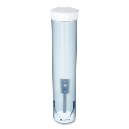 San Jamar Adjustable Frosted Water Cup Dispenser  Wall Mounted  Blue (SAN C3165FBL)