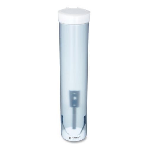 San Jamar Adjustable Frosted Water Cup Dispenser  Wall Mounted  Blue (SAN C3165FBL)