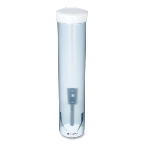 San Jamar Adjustable Frosted Water Cup Dispenser  Wall Mounted  Blue (SAN C3165FBL)