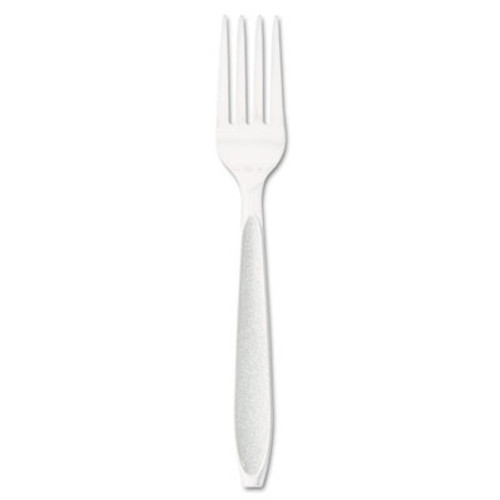 Dart Impress Heavyweight Full-Length Polystyrene Cutlery  Fork  White  1000 Carton (SCC HSWF)