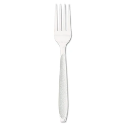 Dart Impress Heavyweight Full-Length Polystyrene Cutlery  Fork  White  1000 Carton (SCC HSWF)