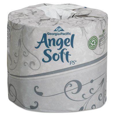Georgia Pacific Professional Angel Soft ps Premium Bathroom Tissue  Septic Safe  2-Ply  White  450 Sheets Roll  40 Rolls Carton (GPC16840)