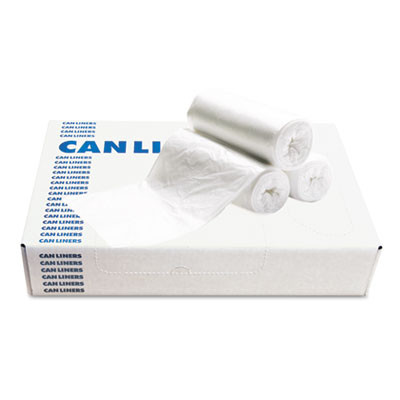 Boardwalk Low-Density Waste Can Liners  60 gal  0 6 mil  38  x 58   White  100 Carton (BWK 3858EXH)