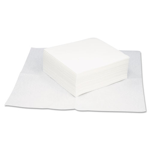 HOSPECO TASKBrand Grease   Oil Wipers  Quarterfold  12 x 13 1 4  White  50 Pack (HOS GO-A5500)