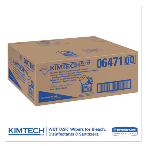 Kimtech Wipers for Bleach Disinfectants Sanitizers  12 x 12 1 2  90 Roll  6 Rolls Carton (KCC 06471)