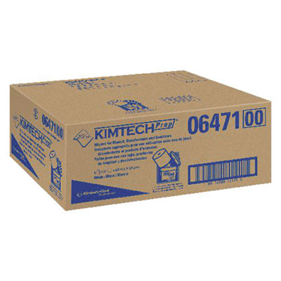 Kimtech Wipers for Bleach Disinfectants Sanitizers  12 x 12 1 2  90 Roll  6 Rolls Carton (KCC 06471)