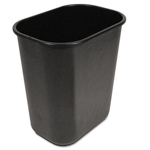 Boardwalk Soft-Sided Wastebasket  28 qt  Black (UNS 28QTWB BLA)