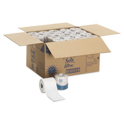 Georgia Pacific Professional Angel Soft ps Ultra 2-Ply Premium Bathroom Tissue  Septic Safe  White  400 Sheets Roll  60 Carton (GPC 165-60)