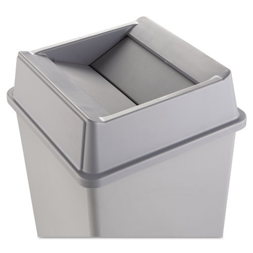 Rubbermaid Commercial Products 20-Gallons Gray Plastic Commercial