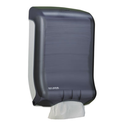 San Jamar Ultrafold Multifold C-Fold Towel Dispenser  Classic  Black  11 3 4 x 6 1 4 x 18 (SAN T1700TBK)