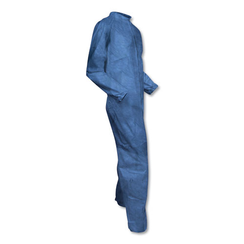KleenGuard A60 Elastic-Cuff  Ankle   Back Coveralls  Blue  Large  24 Case (KCC 45003)