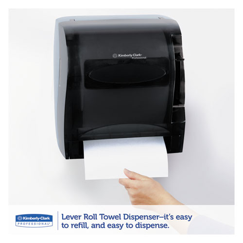 Kimberly-Clark Professional* Lev-R-Matic Roll Towel Dispenser  13 3 10w x 9 4 5d x 13 1 2h  Smoke (KCC 09765)