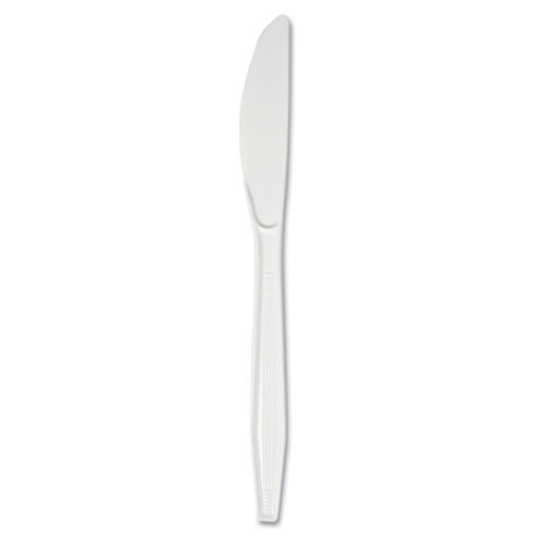 Boardwalk Mediumweight Polystyrene Cutlery  Knife  White  100 Box (BWK BXKNIFE)