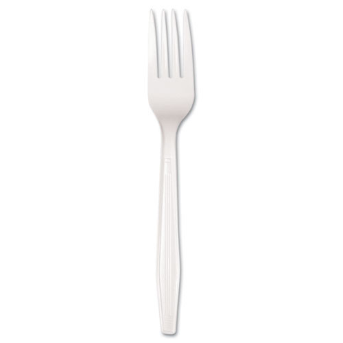 Boardwalk Mediumweight Polystyrene Cutlery  Fork  White  100 Box (BWK BXFORK)