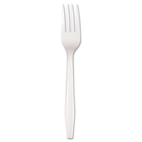 Boardwalk Mediumweight Polystyrene Cutlery  Fork  White  100 Box (BWK BXFORK)