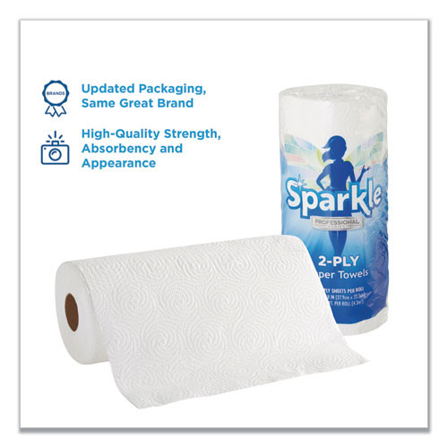 Georgia Pacific Professional Sparkle ps Perforated Paper Towels  2-Ply  11x8 4 5  White 70 Sheets 30 Rolls Ct (GEP2717201)