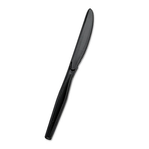 Dixie SmartStock Plastic Cutlery Refill  Knives  7   Series-O Mediumweight  Black  40 Pack  24 Packs Carton (DIX SSK51)