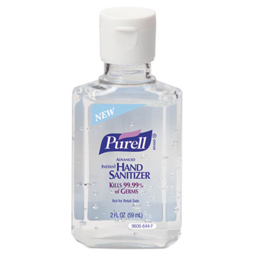 PURELL Advanced Hand Sanitizer Refreshing Gel  Clean Scent  2 oz  Squeeze Bottle  24 Carton (GOJ 9605-24)
