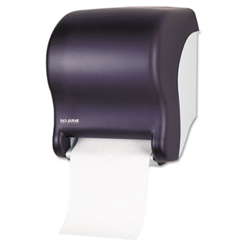 San Jamar Tear-N-Dry Essence Automatic Dispenser  Classic  Black  11 3 4 x 9 1 8 x 14 7 16 (SAN T8000TBK)