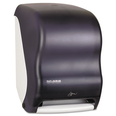 San Jamar Smart System with iQ Sensor Towel Dispenser  11 3 4 x 9 x 15 1 2  Black Pearl (SAN T1400TBK)