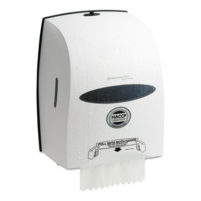 Kimberly-Clark Professional* Sanitouch Hard Roll Towel Dispenser  12 63 100w x 10 1 5d x 16 13 100h  White (KCC 09991)