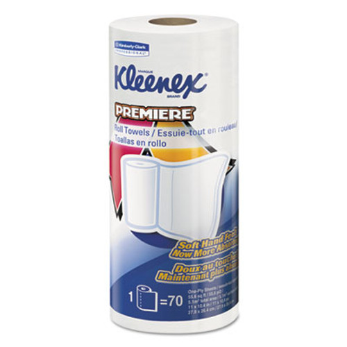 Kleenex Premiere Kitchen Roll Towels  White  70 Roll  24 Rolls Carton (KCC 13964)