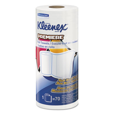 Kleenex Premiere Kitchen Roll Towels  White  70 Roll  24 Rolls Carton (KCC 13964)