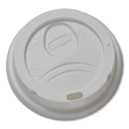 Dixie Dome Hot Drink Lids  8oz Cups  White  100 Sleeve  10 Sleeves Carton (DIX D9538)