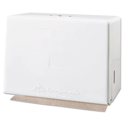 Georgia Pacific Singlefold Towel Dispenser  Steel  11 5 8w x 6 5 8d x 8 1 8h  White (GPC 567-01)