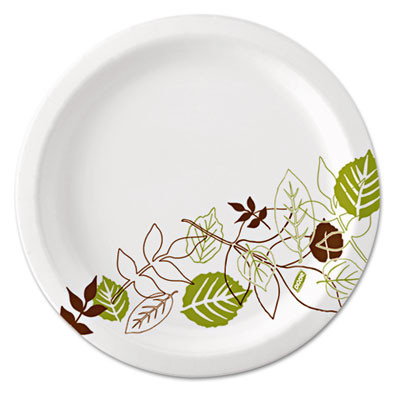 Dixie Ultra Pathways Soak Proof Shield Heavyweight Paper Plates  WiseSize  10 1 8   500 Ctn (DIX SXP10PATH)