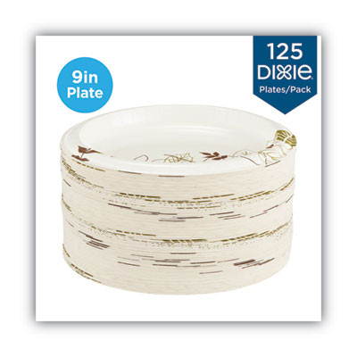 Dixie Pathways Soak-Proof Shield Mediumweight Paper Plates  8 1 2   Pathway  125 Pack (DIX UX9PATH)