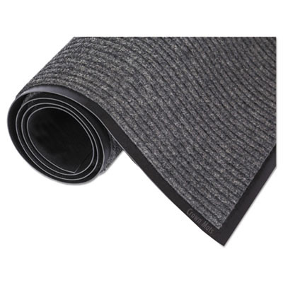 Crown Needle Rib Wipe and Scrape Mat  Polypropylene  36 x 120  Gray (CRO NR310 CHA)