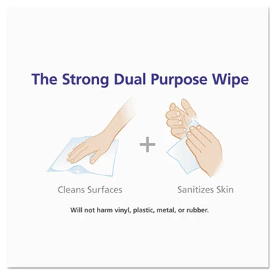 PURELL Sanitizing Hand Wipes  6 x 6 3 4  White  270 Canister  6 Canisters Carton (GOJ 9113-06)