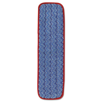 Rubbermaid Commercial Microfiber Wet Mopping Pad  18 1 2  x 5 1 2  x 1 2   Red (RCP Q410 RED)