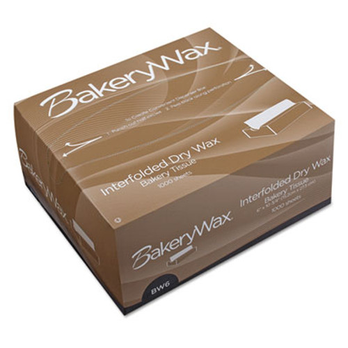Bagcraft EcoCraft Interfolded Dry Wax Bakery Tissue 6 x 10 3 4  White 1000 Box 10 Box CT (BGC 010006)