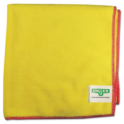 Unger SmartColor MicroWipes 4000  Heavy-Duty  16 x 15  Yellow Red  10 Case (UNG MF40Y)