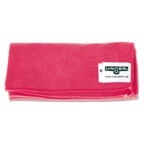 Unger SmartColor MicroWipes 4000  Heavy-Duty  16 x 15  Red  10 Case (UNG MF40R)