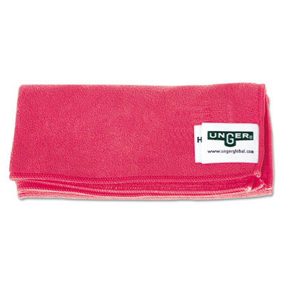 Unger SmartColor MicroWipes 4000  Heavy-Duty  16 x 15  Red  10 Case (UNG MF40R)