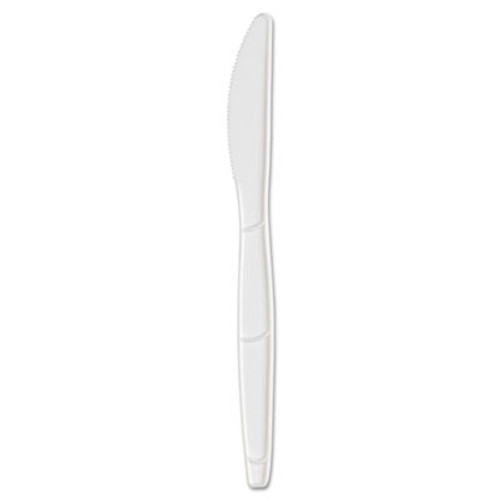 Dixie SmartStock Plastic Cutlery Refill  Knife  6 3   Series-B Mediumweight  White  40 Pack  24 Packs Carton (DIX SSK21P)