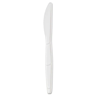 Dixie SmartStock Plastic Cutlery Refill  Knife  6 3   Series-B Mediumweight  White  40 Pack  24 Packs Carton (DIX SSK21P)