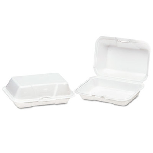 Stock Your Home 6 x 6 Clamshell Takeout Box (50 Count) - Foam Containers  for Food - Small to Go Containers - Insulated Styrofoam Containers for  Food