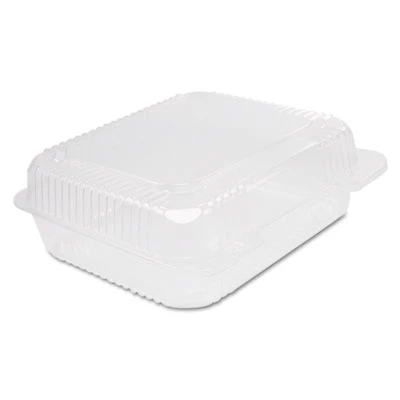 Dart Staylock Clear Hinged Container  Plastic  8 3 10 x 7 4 5 x 3  125 Bag  2BG CT (DCC C51UT1)