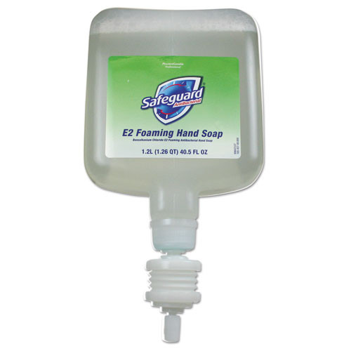 Safeguard Antibacterial Foam Hand Soap  E-2 Formula  1200 ml Refill  4 Carton (PGC 47434)