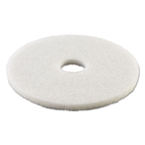 Boardwalk Polishing Floor Pads  15  Diameter  White  5 Carton (PAD 4015 WHI)