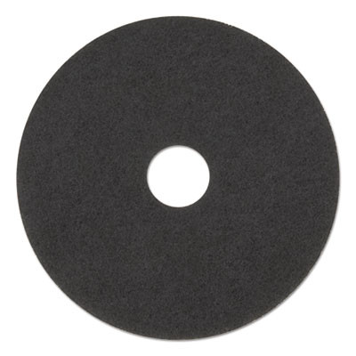 Boardwalk Stripping Floor Pads  15  Diameter  Black  5 Carton (PAD 4015 BLA)