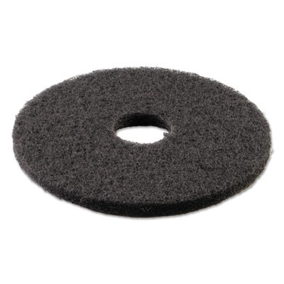Boardwalk Stripping Floor Pads  14  Diameter  Black  5 Carton (PAD 4014 BLA)