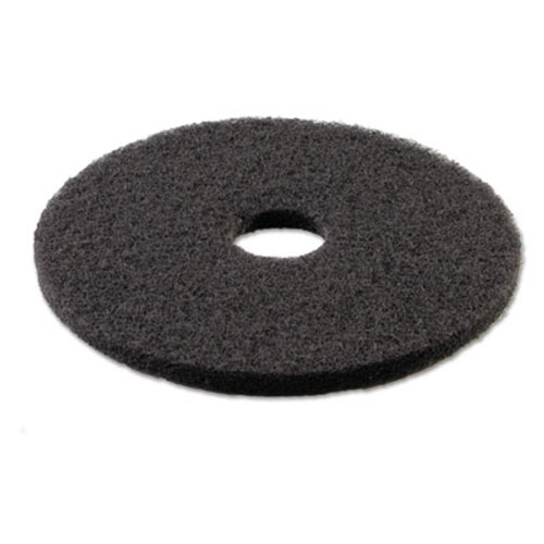 Boardwalk Stripping Floor Pads  18  Diameter  Black  5 Carton (PAD 4018 BLA)