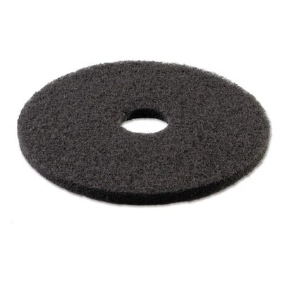 Boardwalk Stripping Floor Pads  18  Diameter  Black  5 Carton (PAD 4018 BLA)
