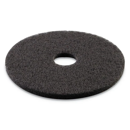 Boardwalk Stripping Floor Pads  18  Diameter  Black  5 Carton (PAD 4018 BLA)
